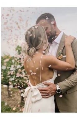 Wedding day glow for a couple