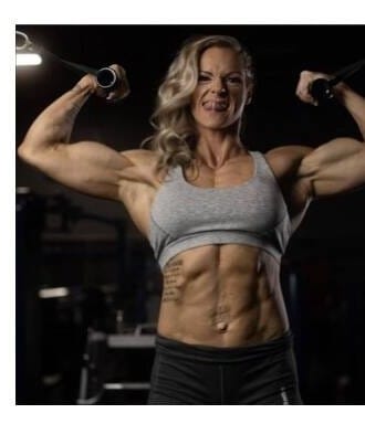 Competition-ready tan for a fitness athlete